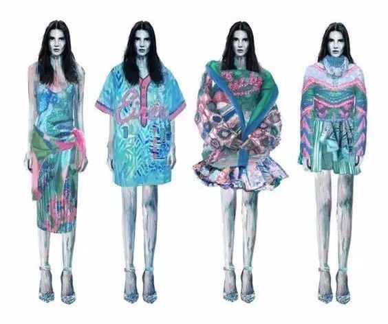 國外藝術院校學生畫的【服裝系列效果圖】長這樣!_搜狐文化