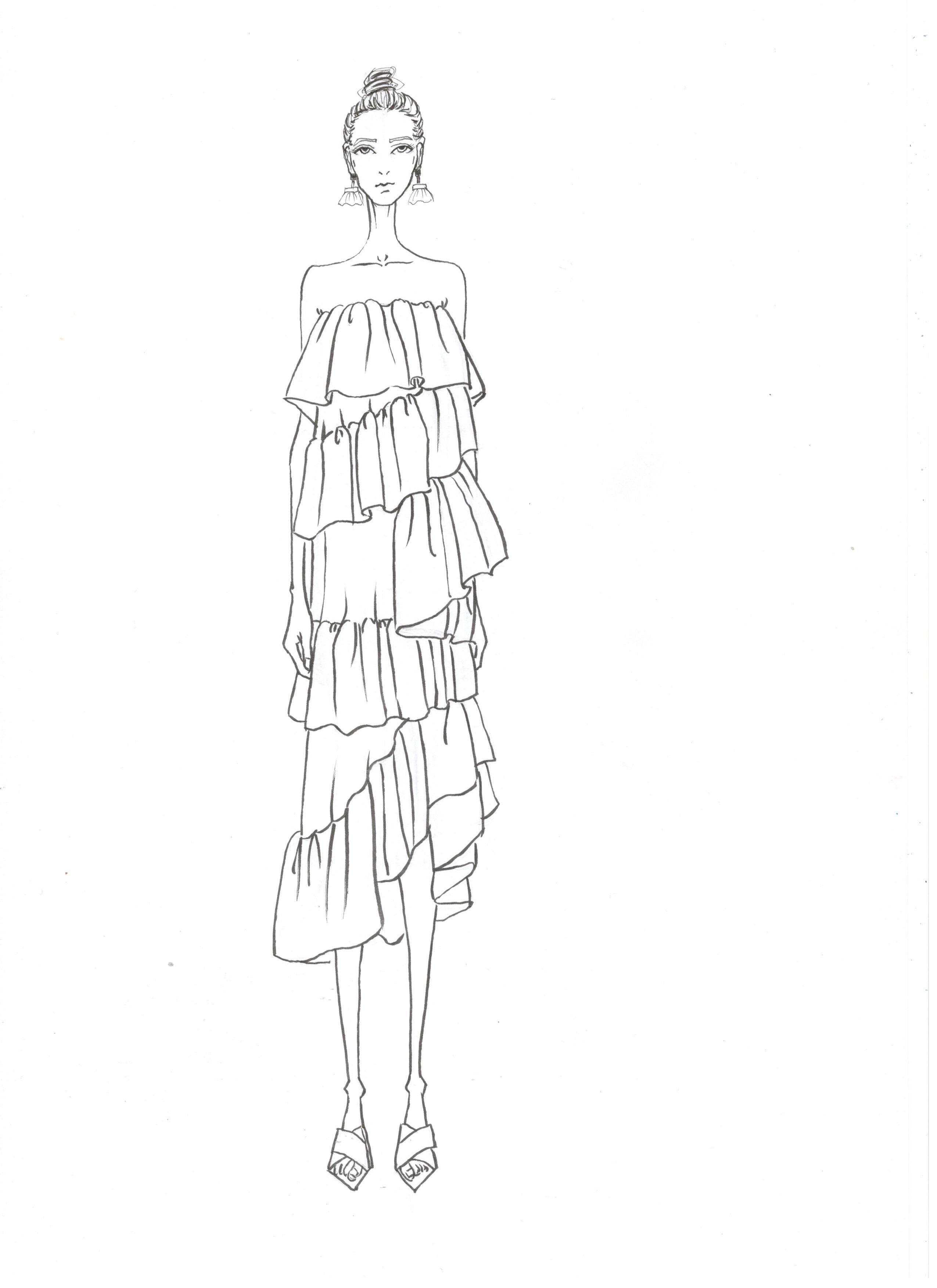 服裝設計手稿|服裝|休閑/流行服飾|服裝設計手繪 